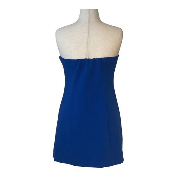 NWT A New Day Mini A-Line Blue Strapless Dress Size 12 - Picture 4 of 9